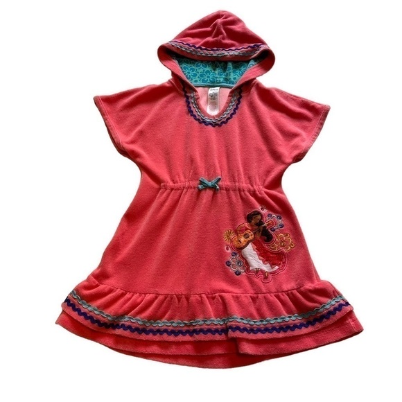 Disney Hooded Swim Cover Up - Elena of Avalor - Size 7/8 - Picture 1 of 9